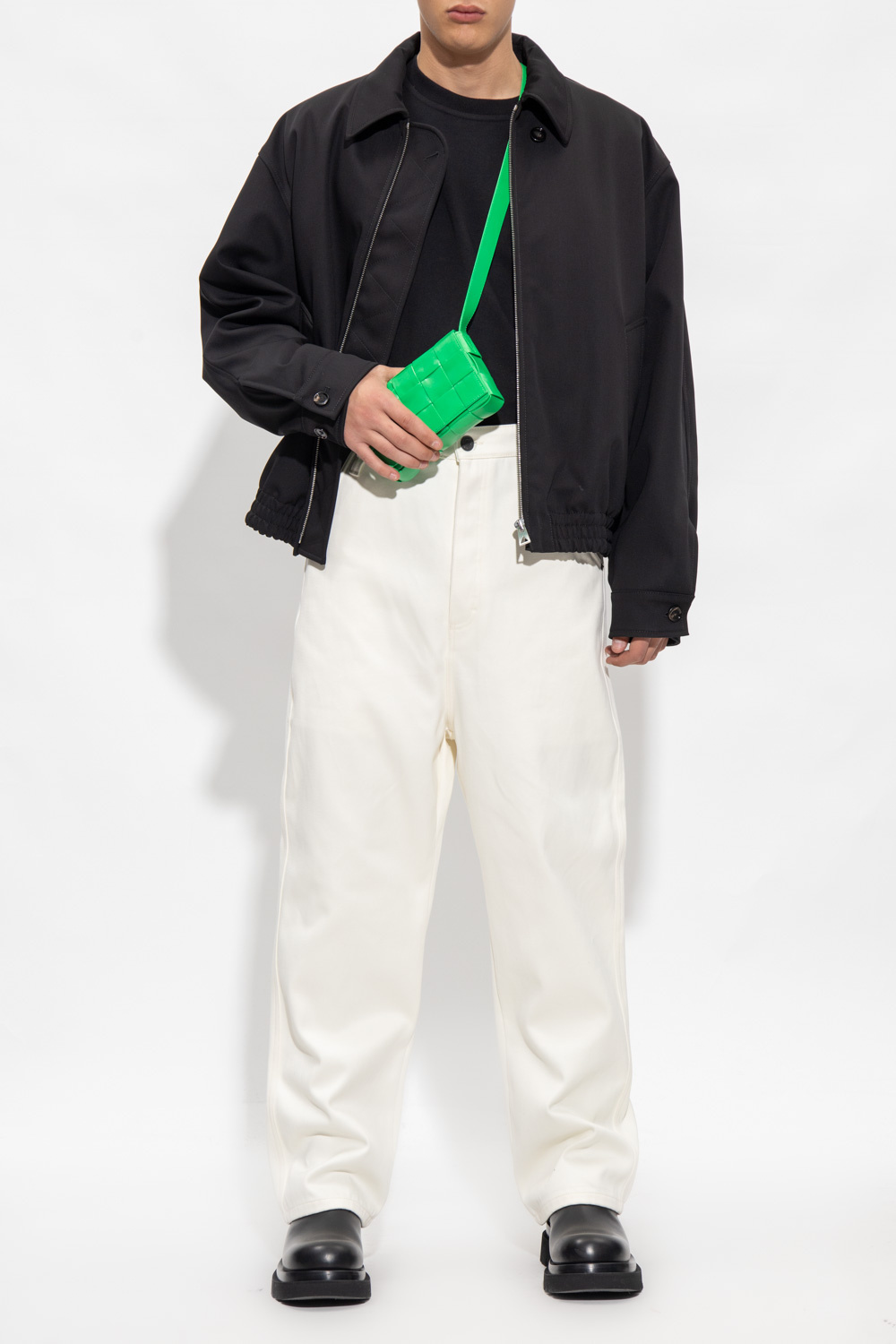 【関税&送料込】Bottega Veneta Wool Jacket With Belt Bottega Veneta Wool Jacket With Belt In Blue | ModeSens